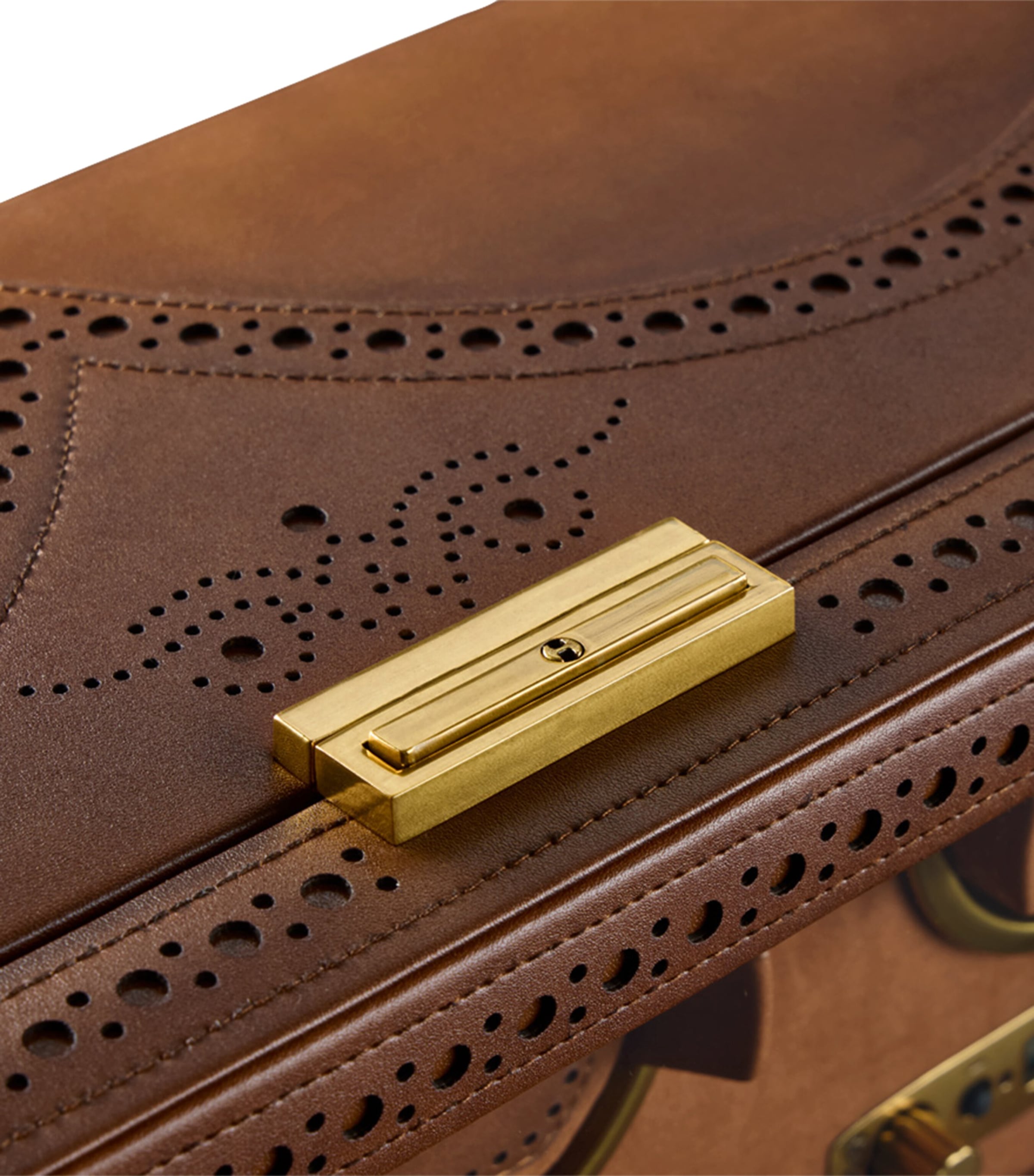 WOLF Brogue 8-Piece Watch Winder Burnished Brown Image 4