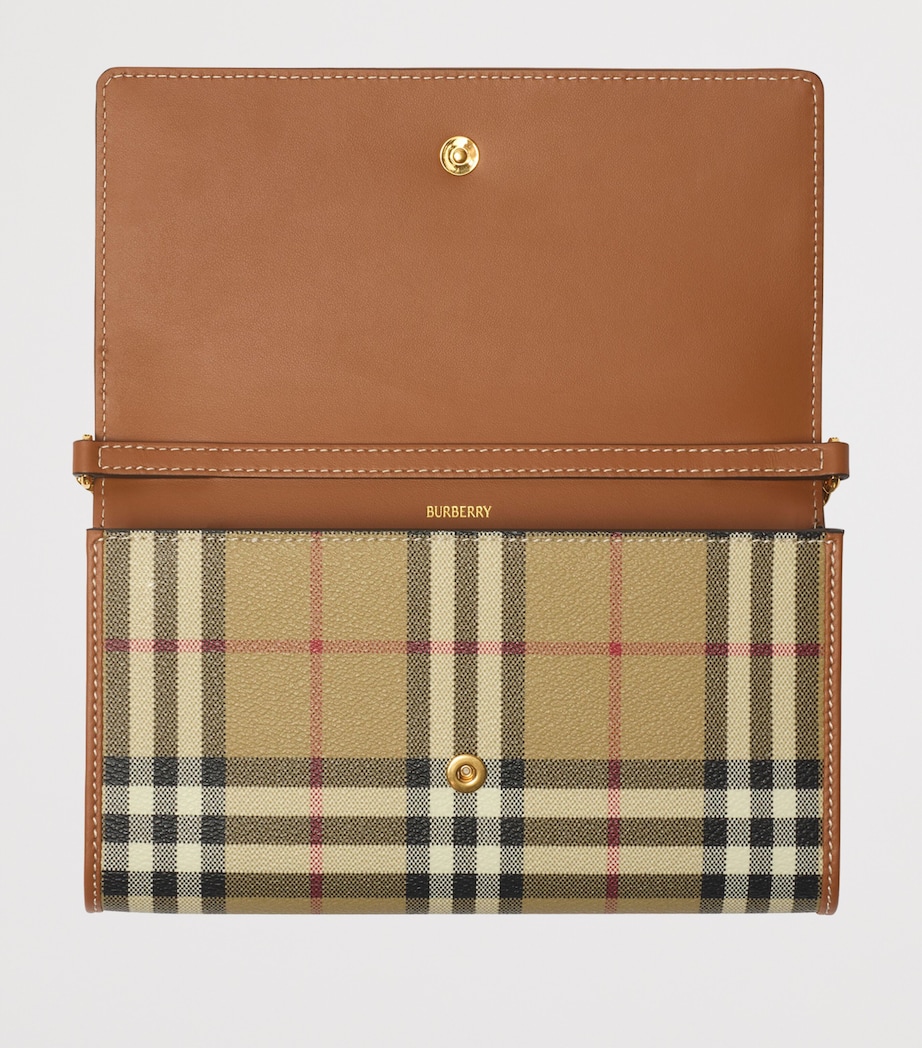 Check Chain Wallet VNTG CHK/BRIAR BROWN Image 4