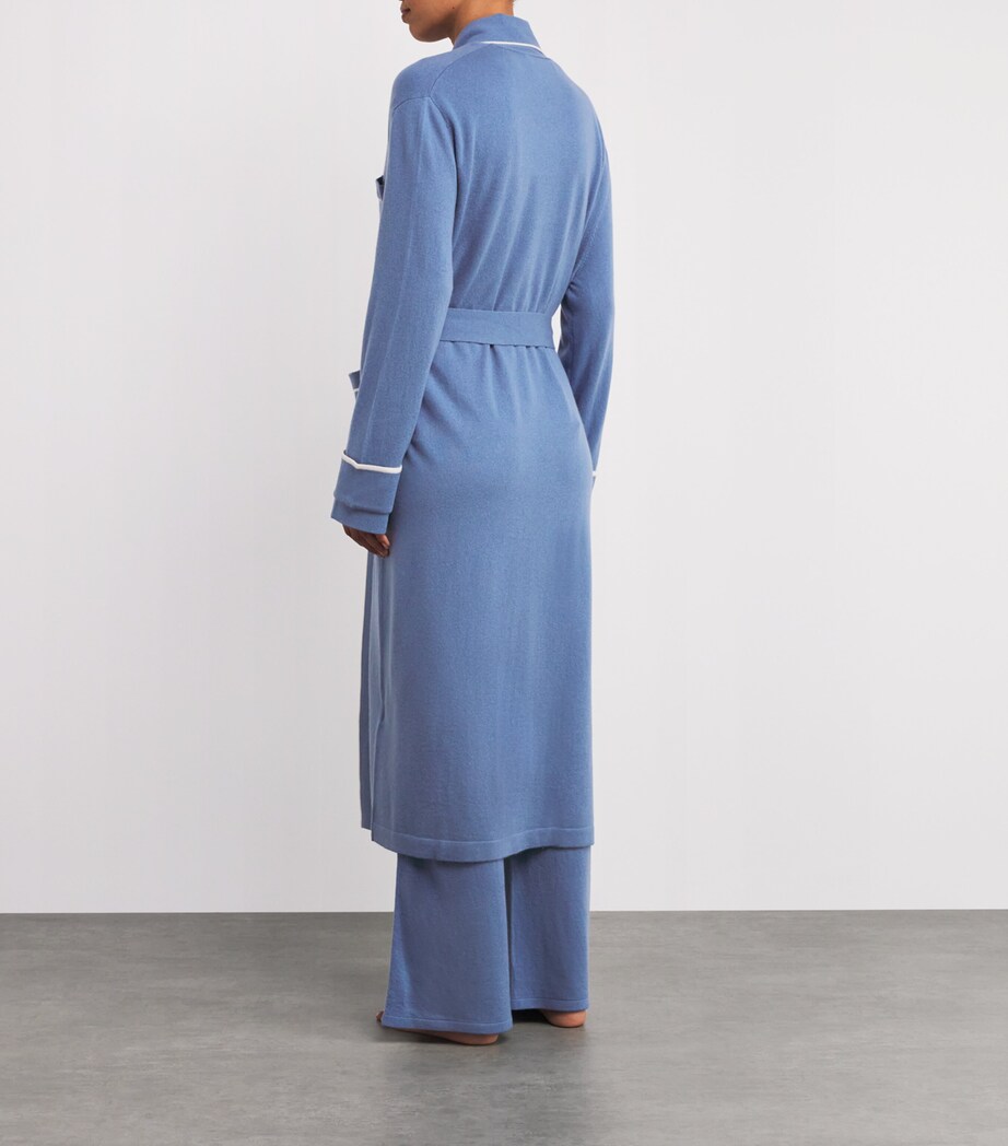 Cashmere Robe Blue arch 4 Blue Cashmere Whitehall Robe | Harrods US