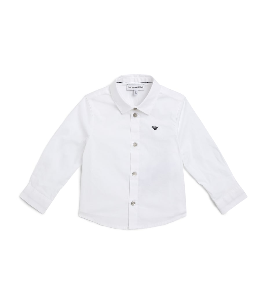 Embroidered Logo Shirt (9-36 Months) 0100 OPTICAL WHITE Image 1