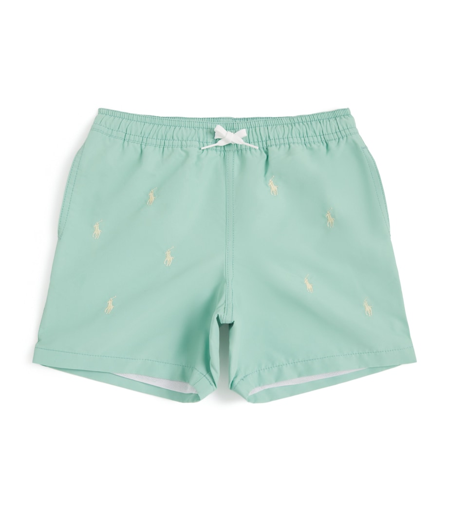 Polo Pony Swim Shorts (6-14 Years) GREEN Image 1