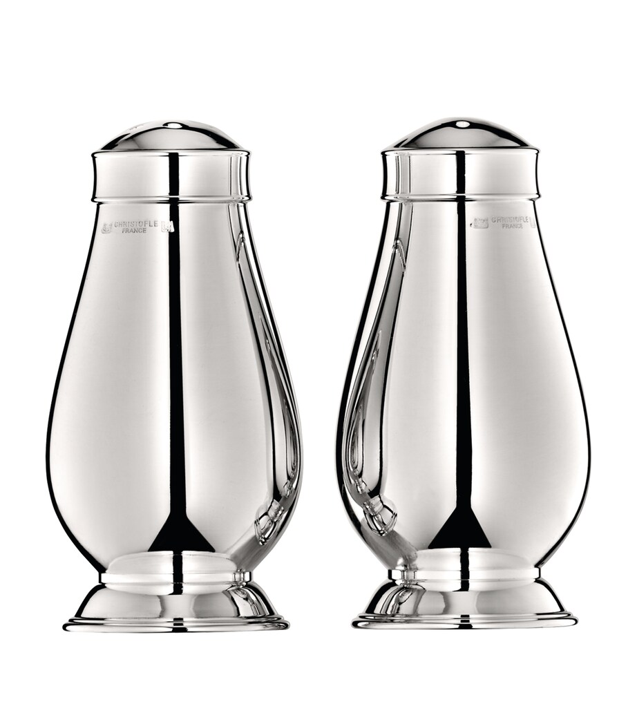 Christofle Silver-Plated Albi Salt and Pepper Shakers Silver Image 1