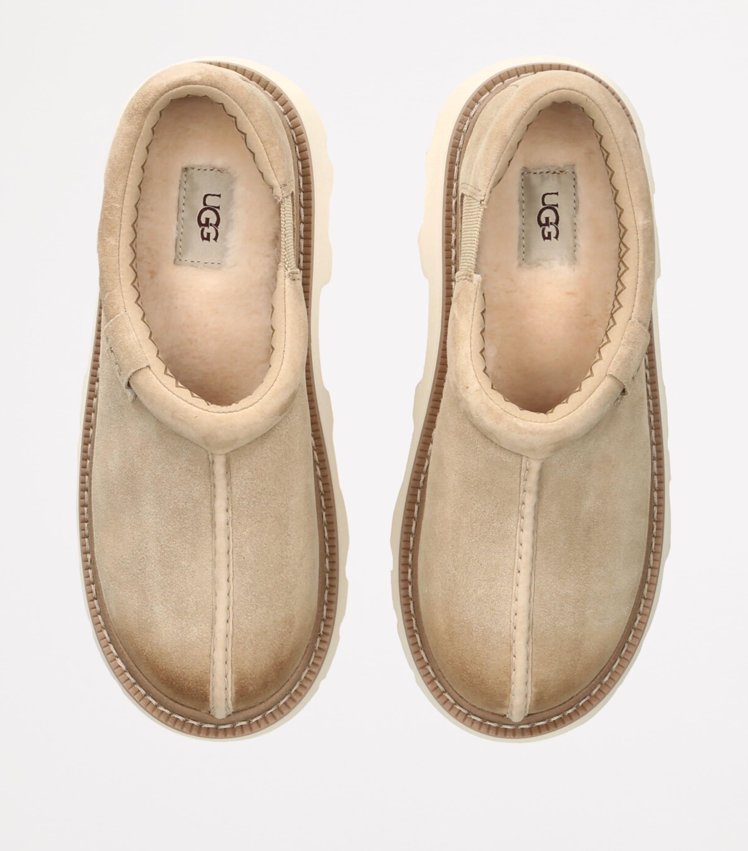 Suede Tasman Lug Slippers TAN Image 4