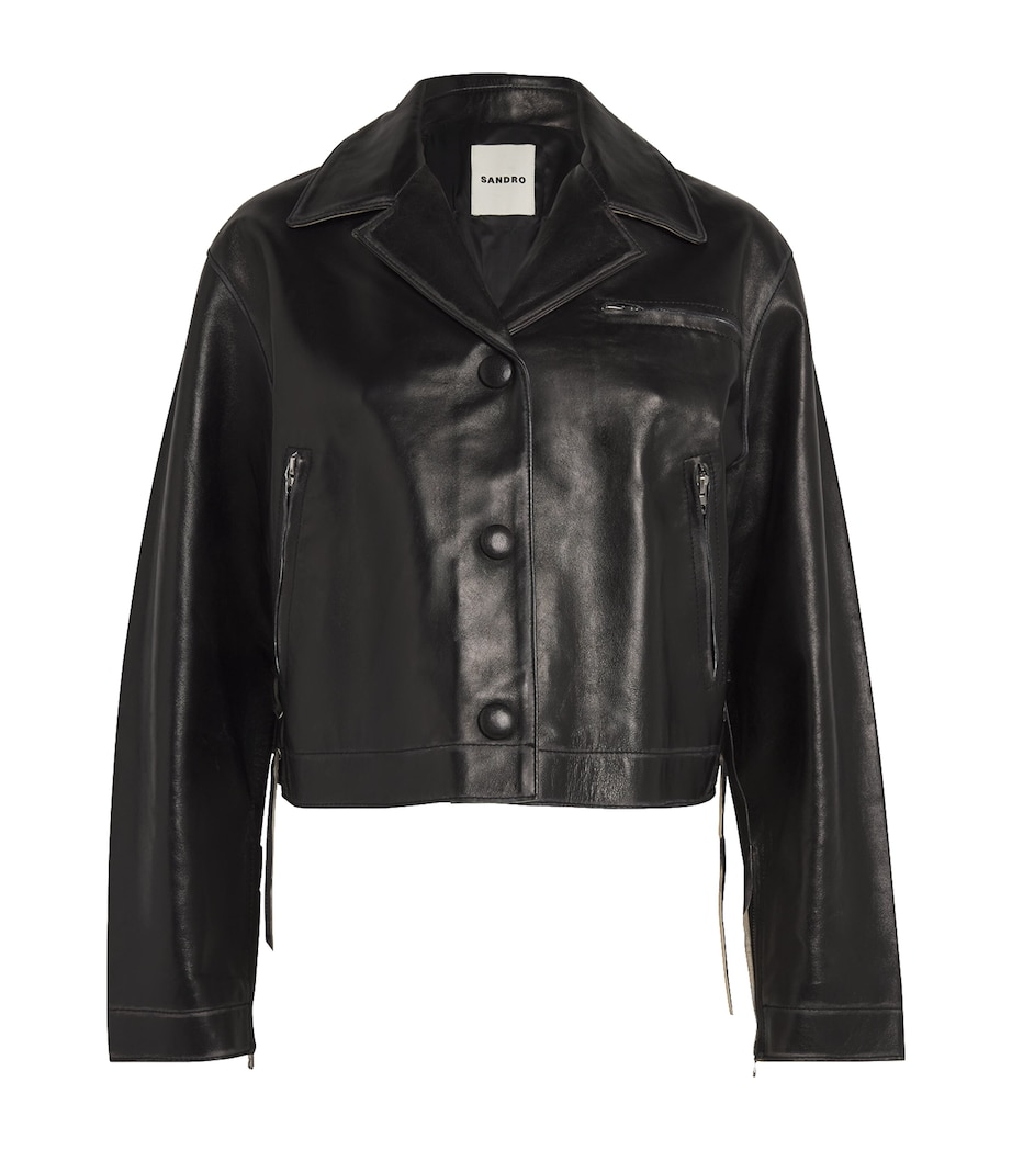 Sandro Paris Leather Jacket Harrods LV1
