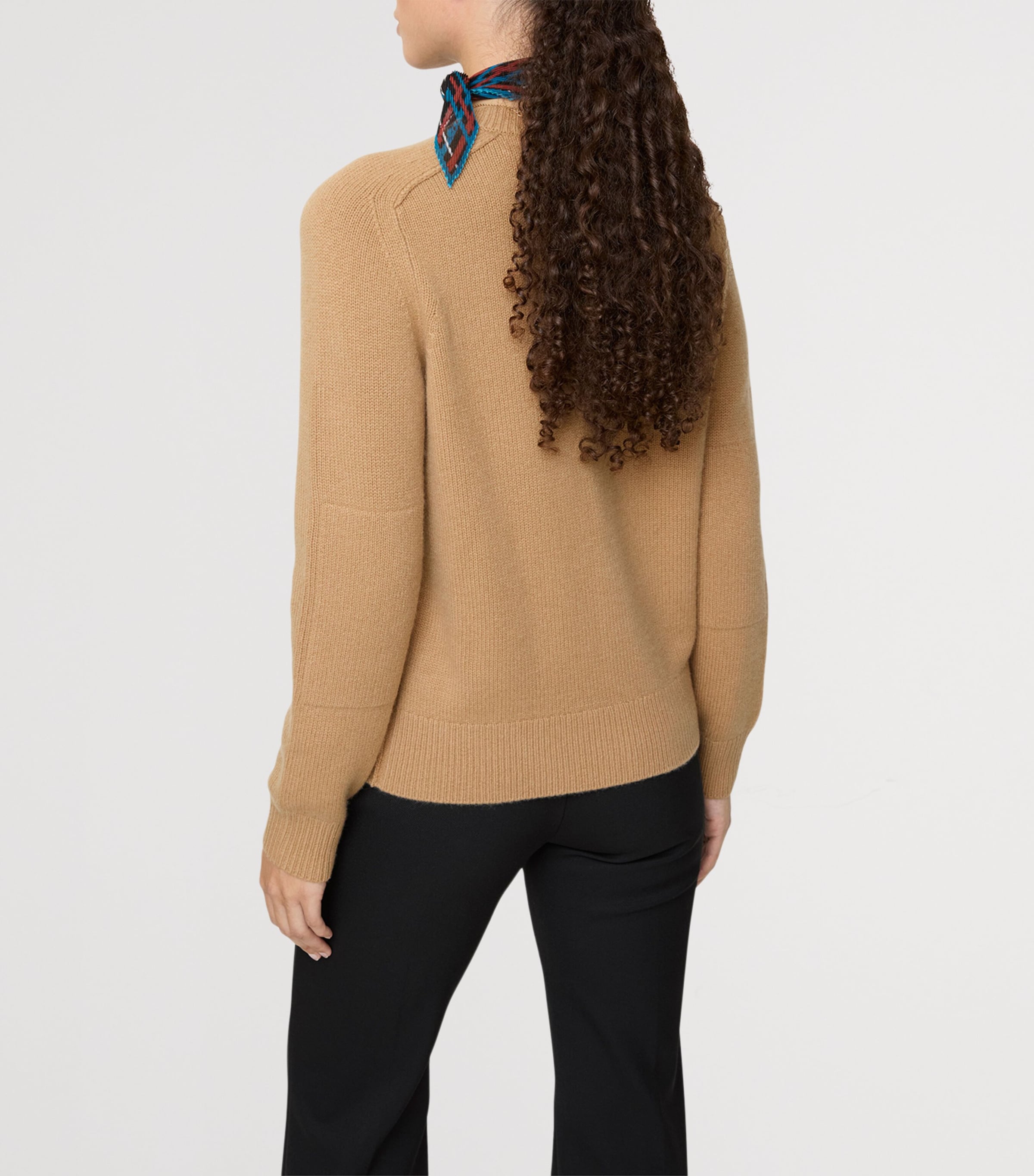 Cashmere EKD Patch Cardigan BUTTERSCOTCH Image 3