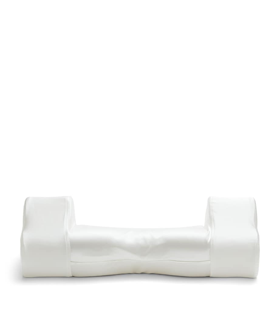 Silk Back Sleep Pillowcase (32cm x 57cm) WHITE Image 2