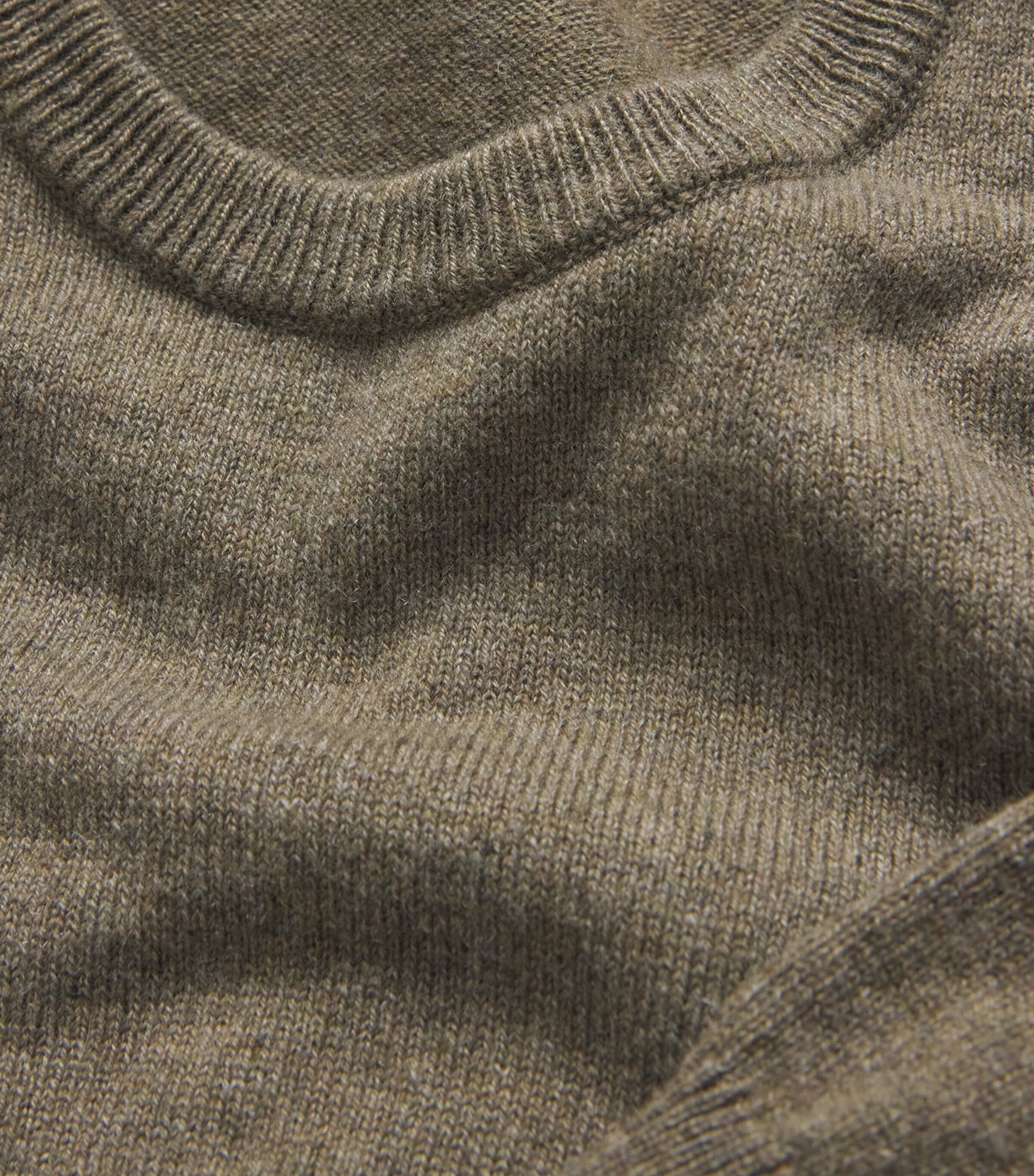 Ralph Lauren Purple Label Mens Cashmere Crew-Neck Sweater Thicket Moss Melange Image 5