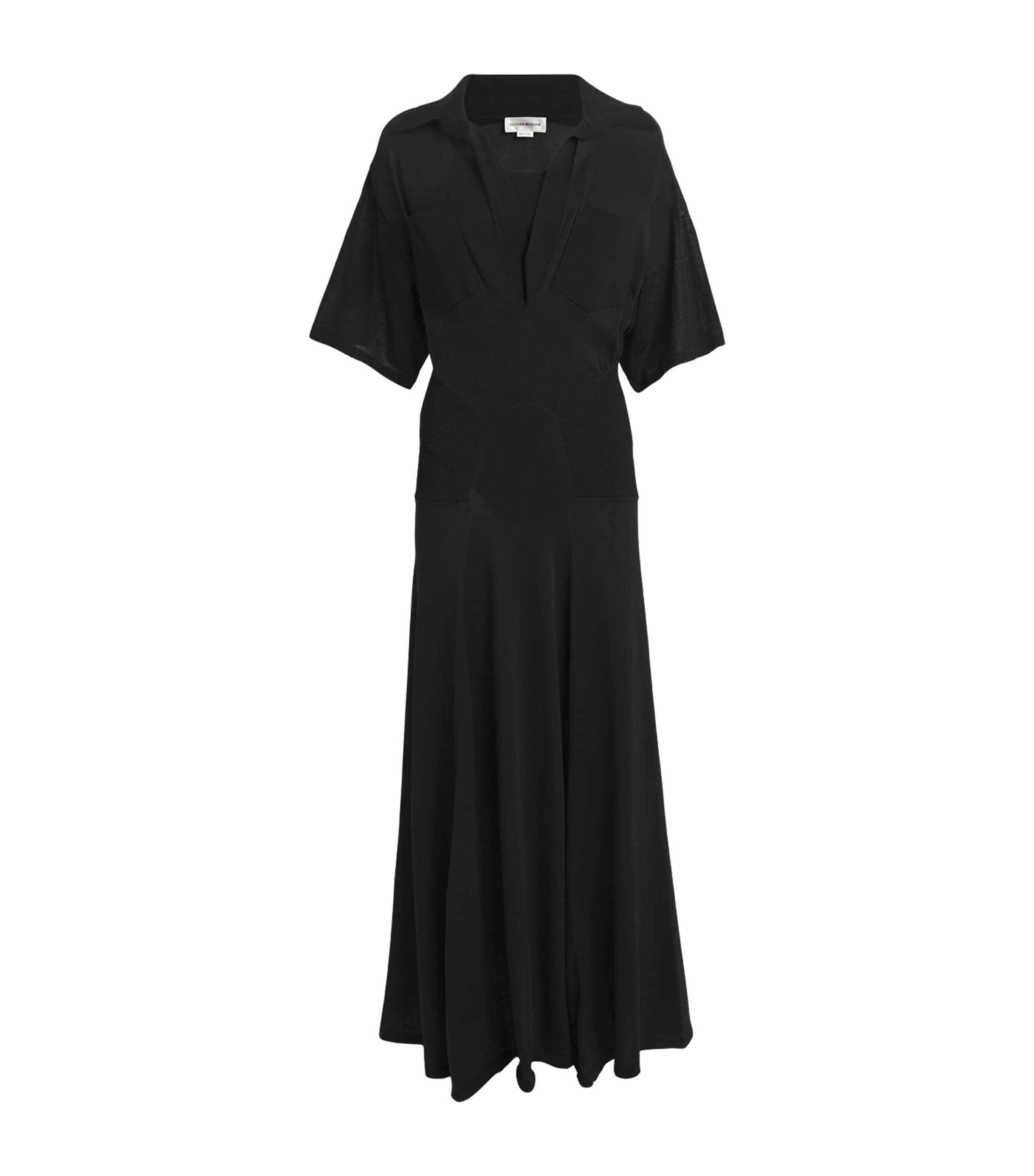 VICTORIA BECKHAM PANELLED MAXI DRESS 