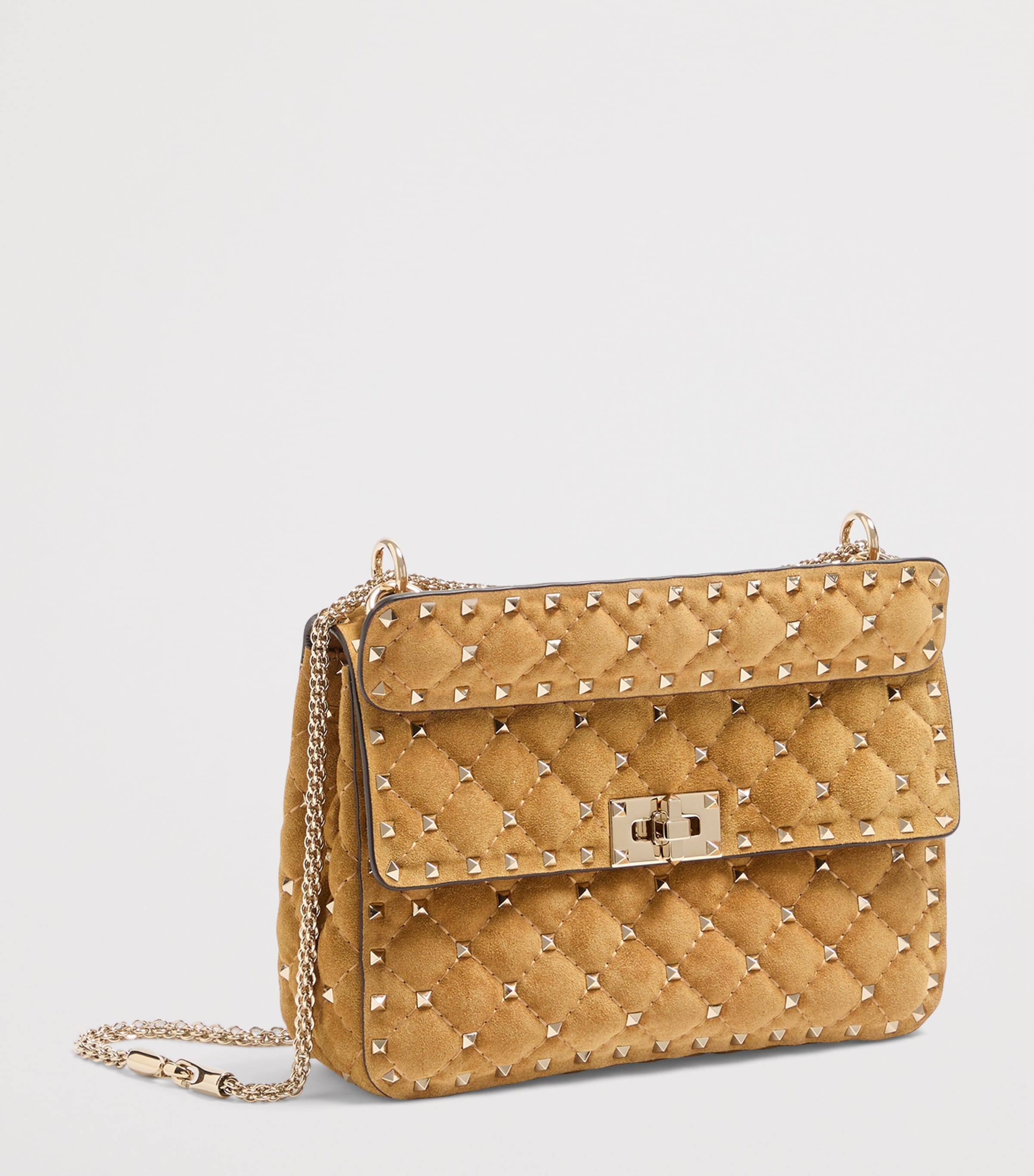 Valentino Garavani Medium Suede Rockstud Spike Shoulder Bag Rdx Image 2