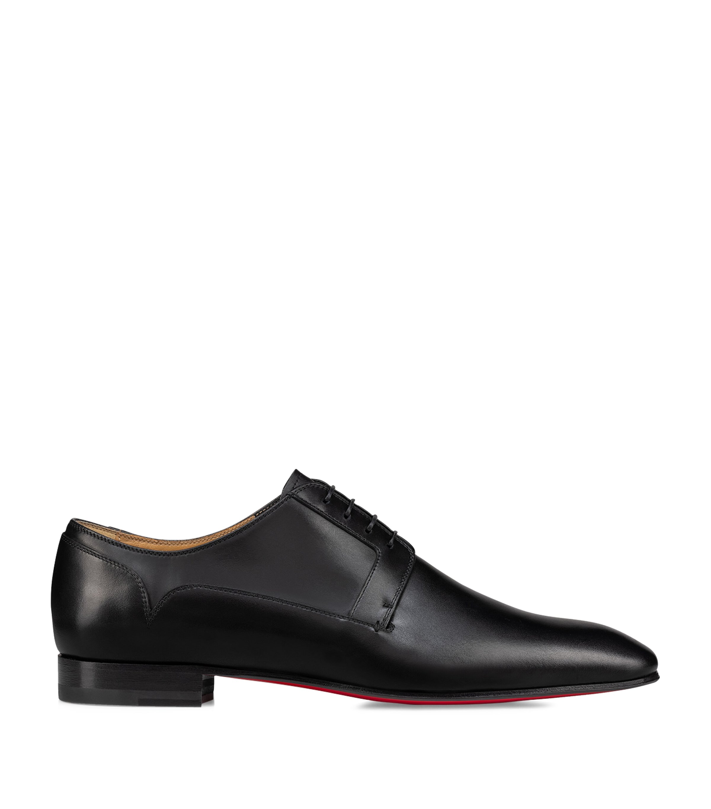 Christian Louboutin Chikito Patent Leather Derby Shoes In Black