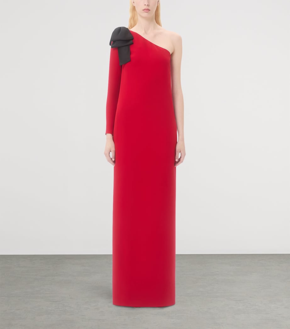Silk One-Shoulder Gown 9QK Image 3