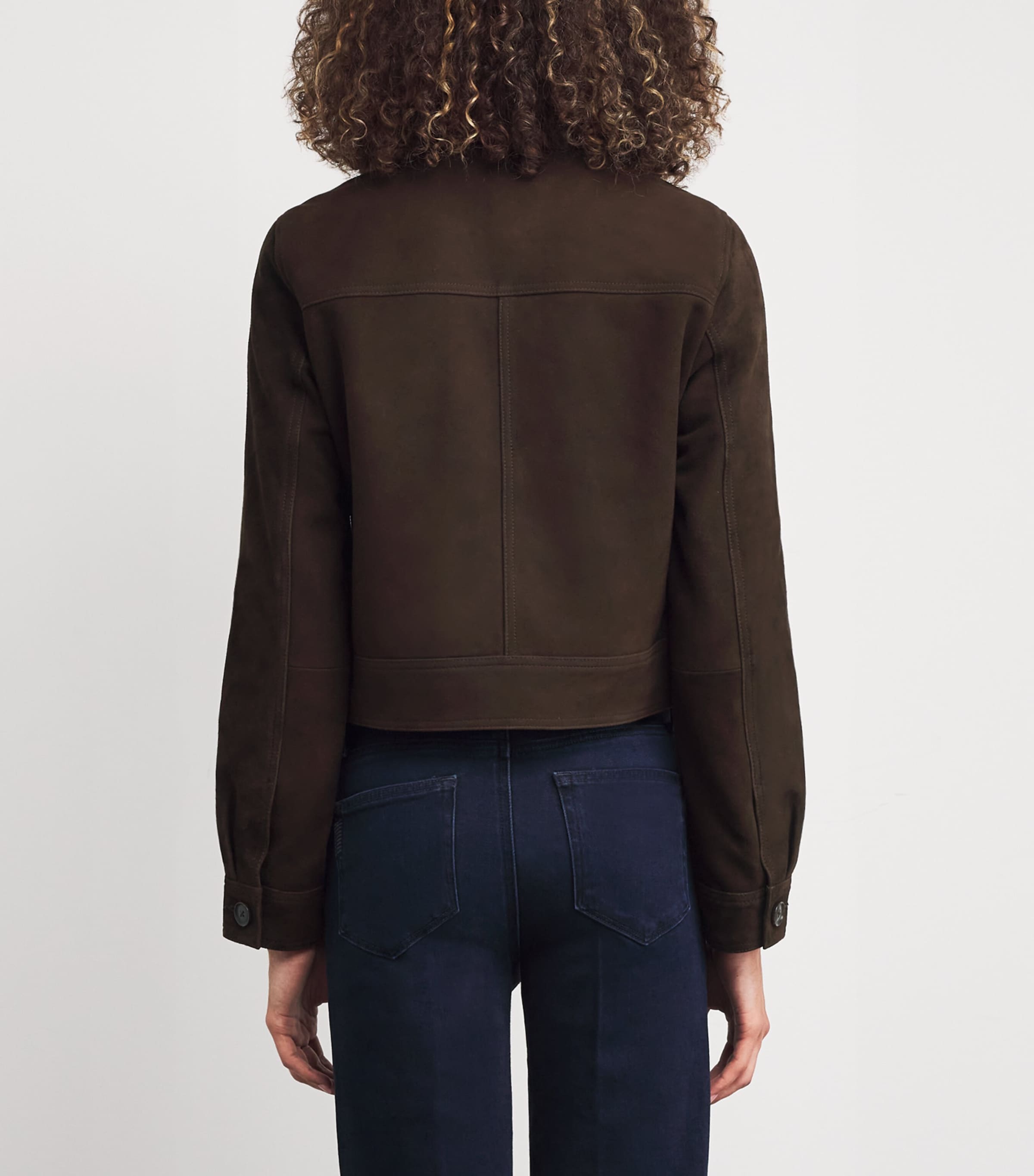 Suede Feyd Leather Jacket CHOCOLATE BROWN Image 4