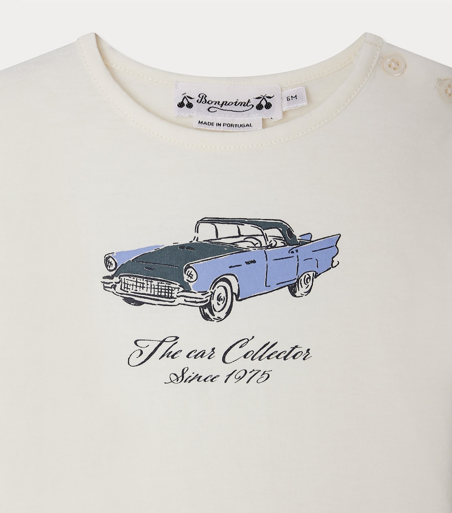 Cotton The Car Collector T-Shirt (6-18 Months) UPB BLANC LAIT Image 3