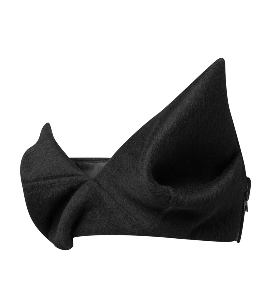 Wool-Mohair-Blend Bustier Top BLACK Image 2