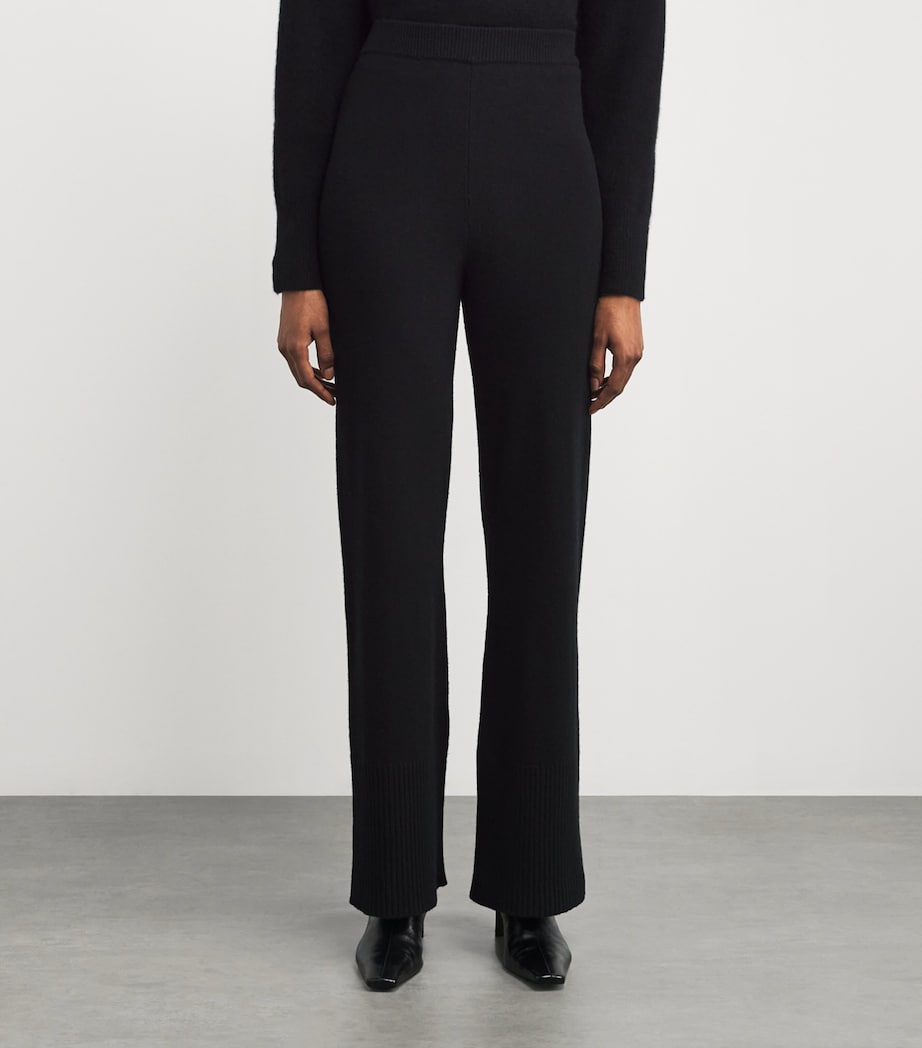 Merino Wool-Blend Overlay Lounge Trousers SMOKE COMBO Image 3