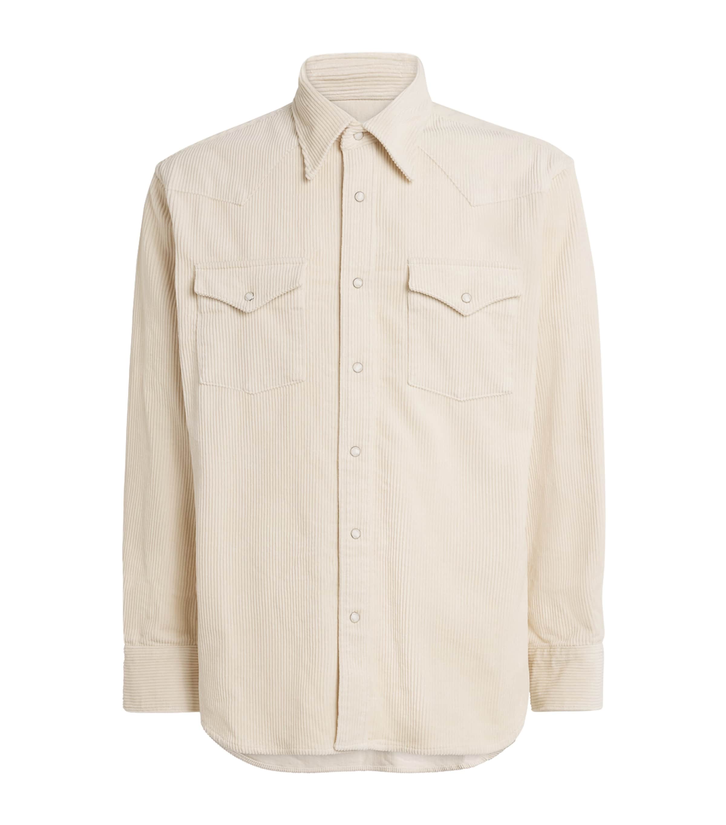 Organic Cotton Corduroy Ricky Overshirt IVORY Image 1