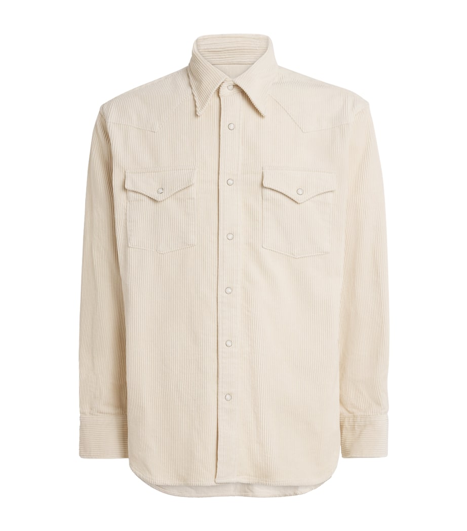 Organic Cotton Corduroy Ricky Overshirt IVORY Image 1