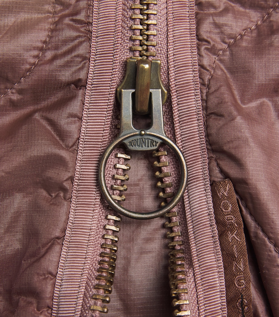 Quilted Jacket BURGUNDY Image 5
