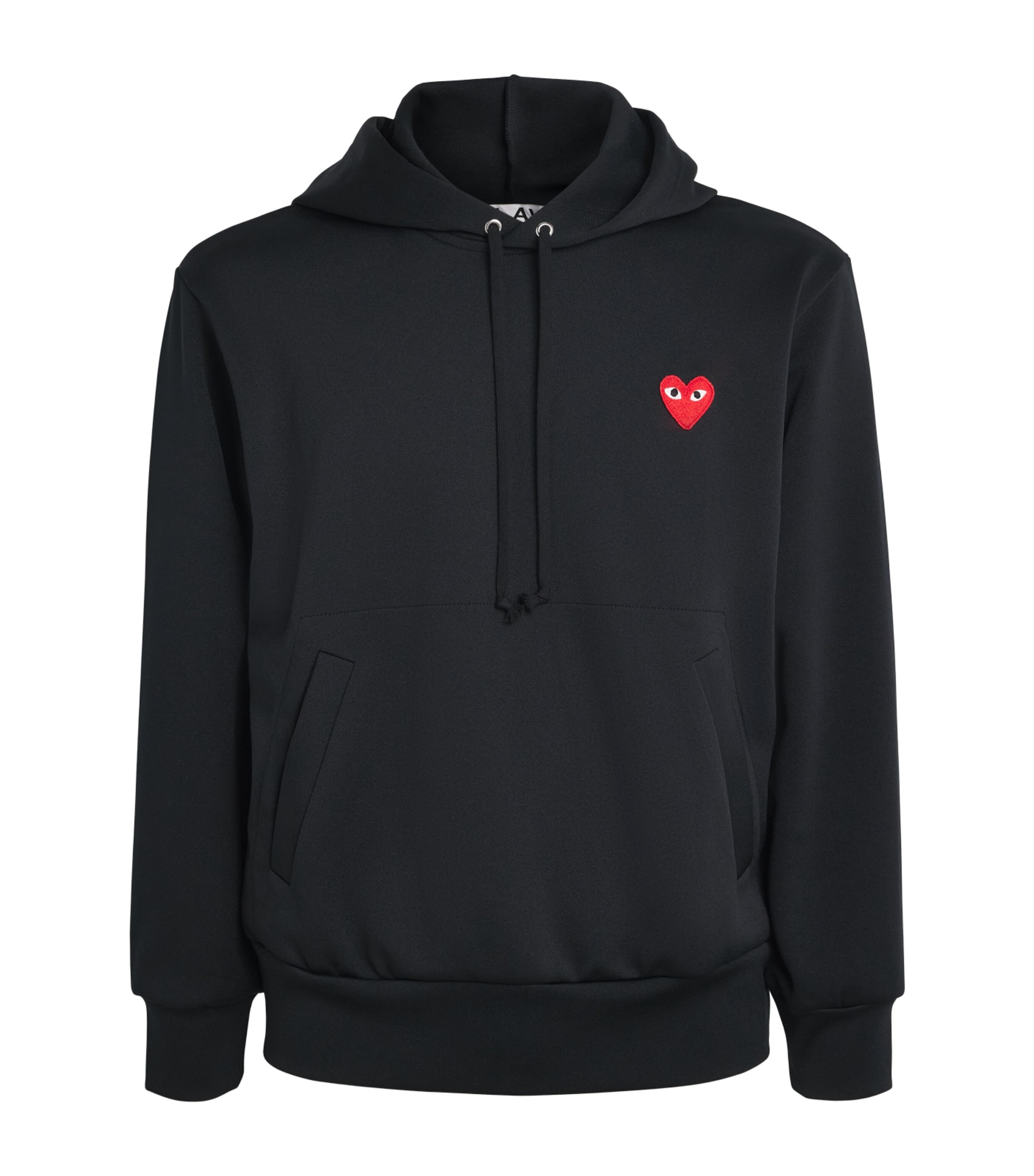 Comme Des Garçons Play Mens Heart Hoodie Black Image 1