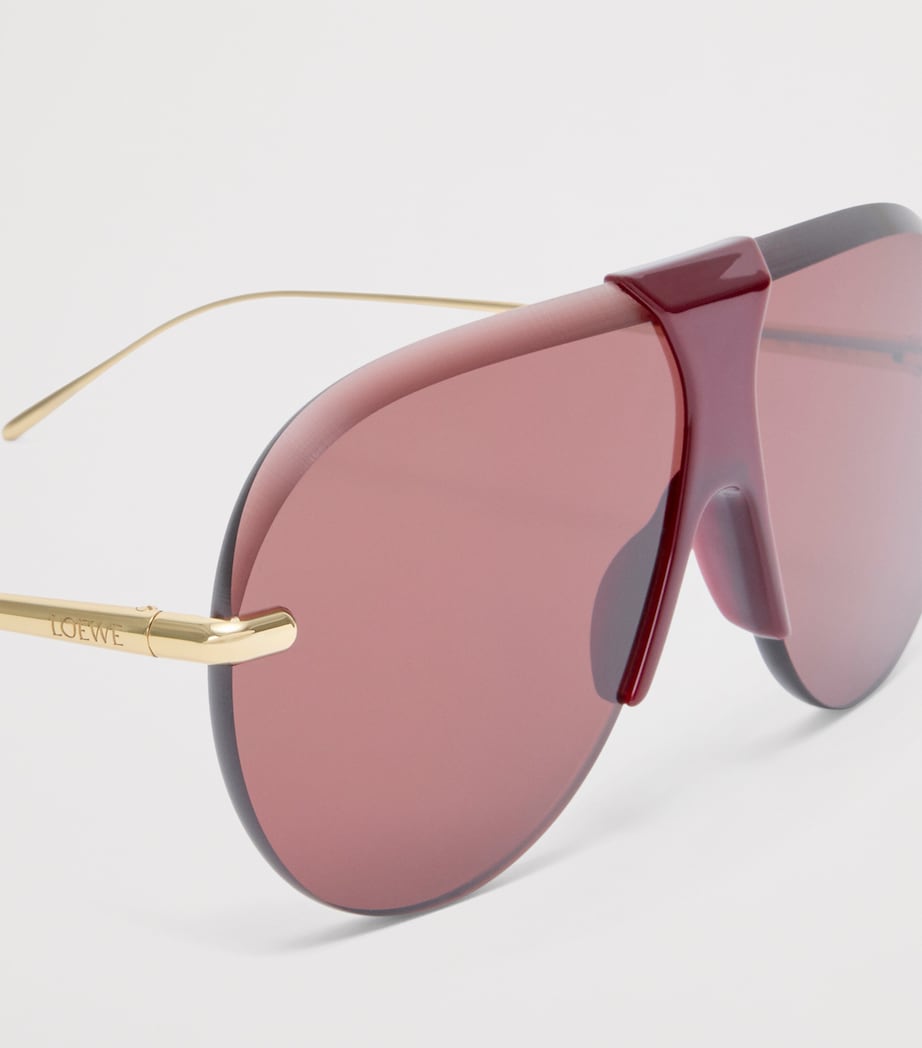 LOEWE Safari Sunglasses Burgundy Image 4