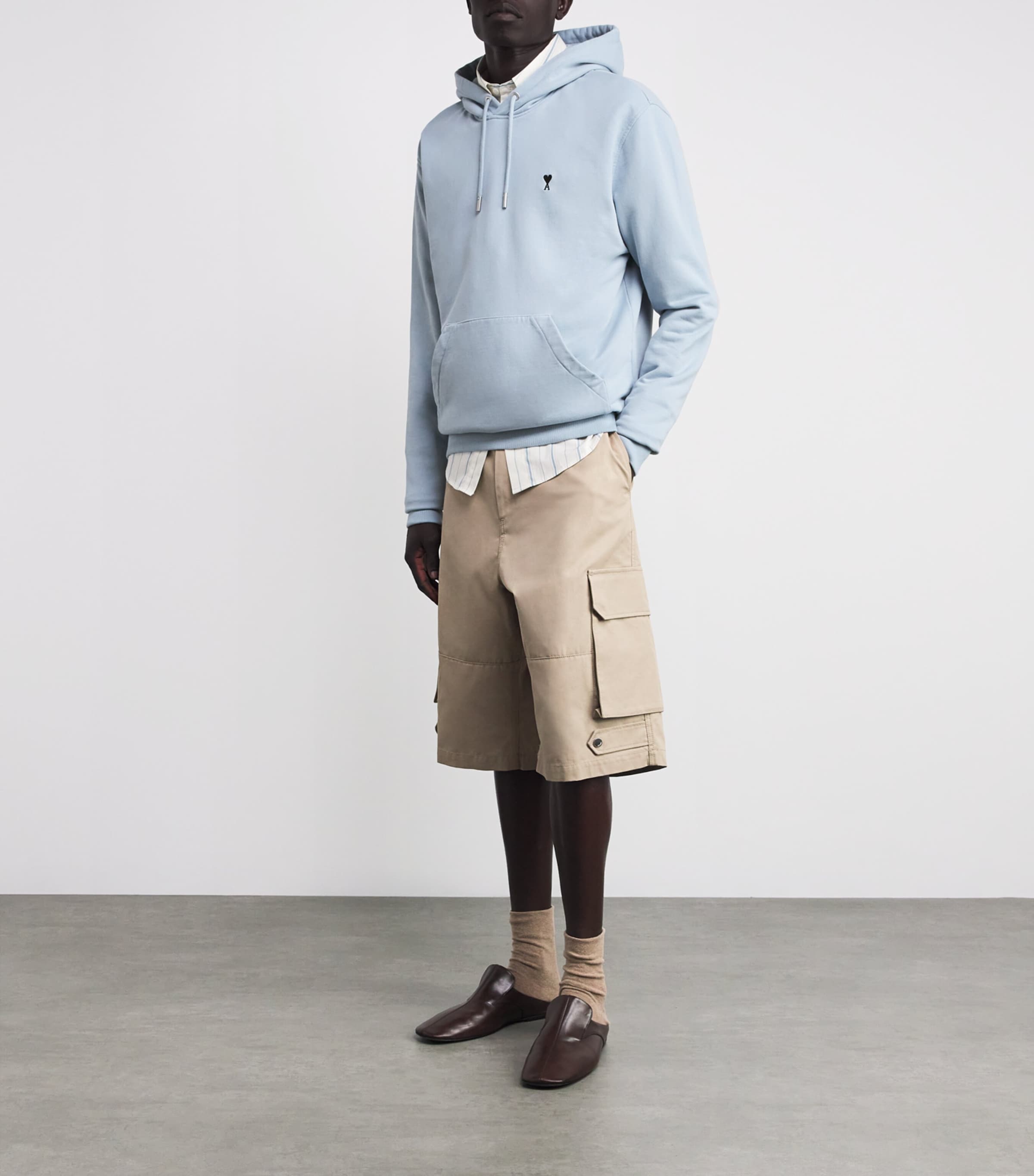 Cotton Embroidered Ami De Coeur Logo Hoodie 4506 - CIEL Image 2