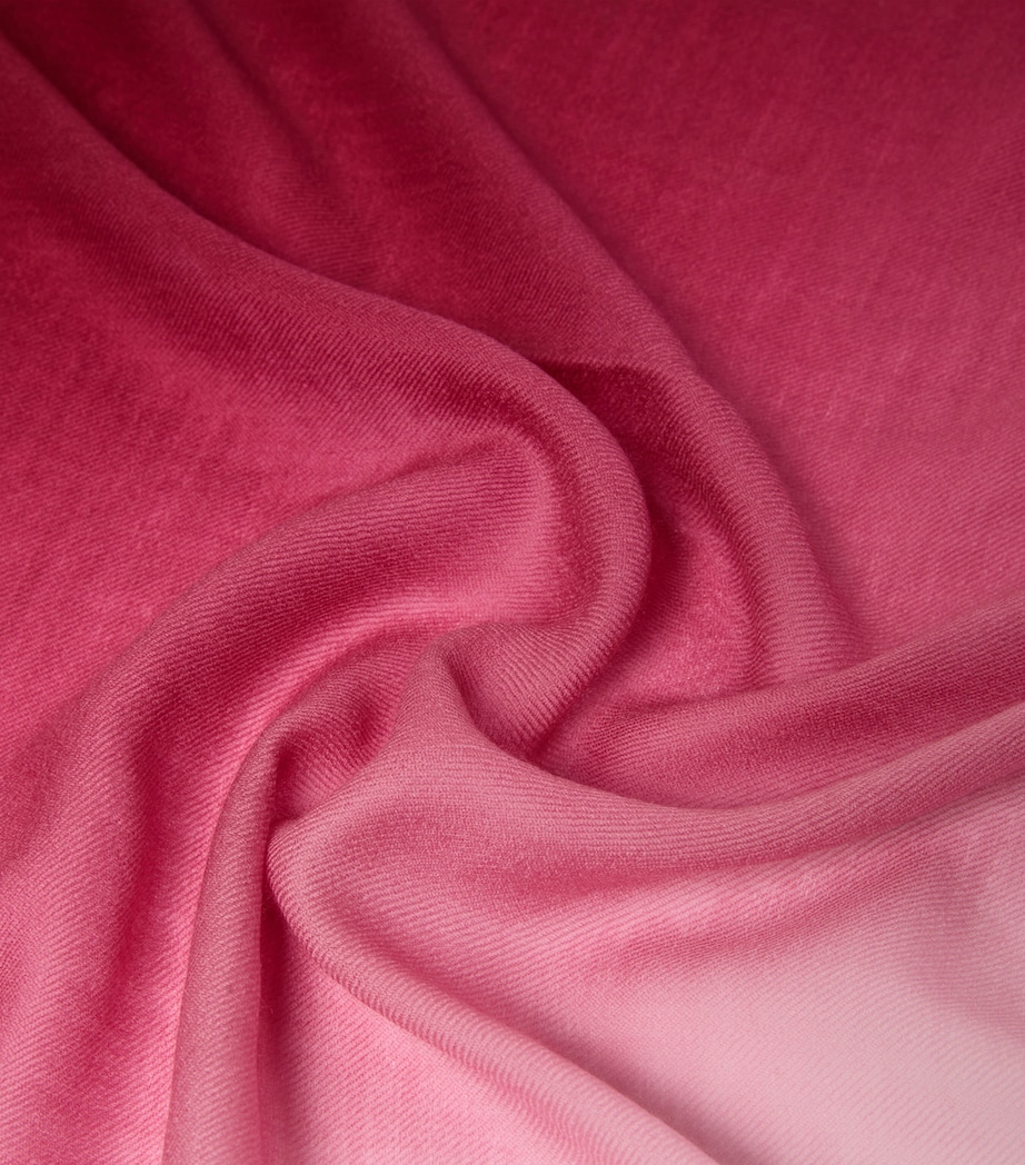 Wool Gradient Scarf BORDEAUX Image 2