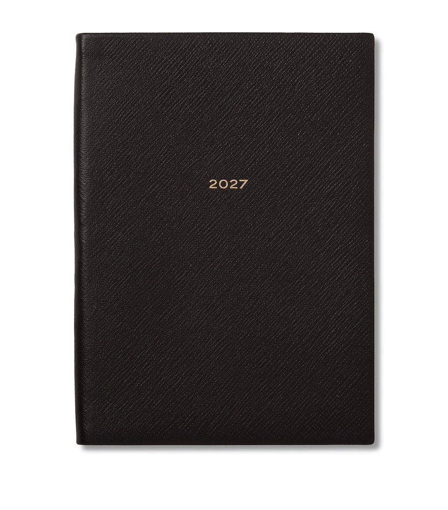 Smythson Leather Soho Weekly Diary 2027 Black Image 1