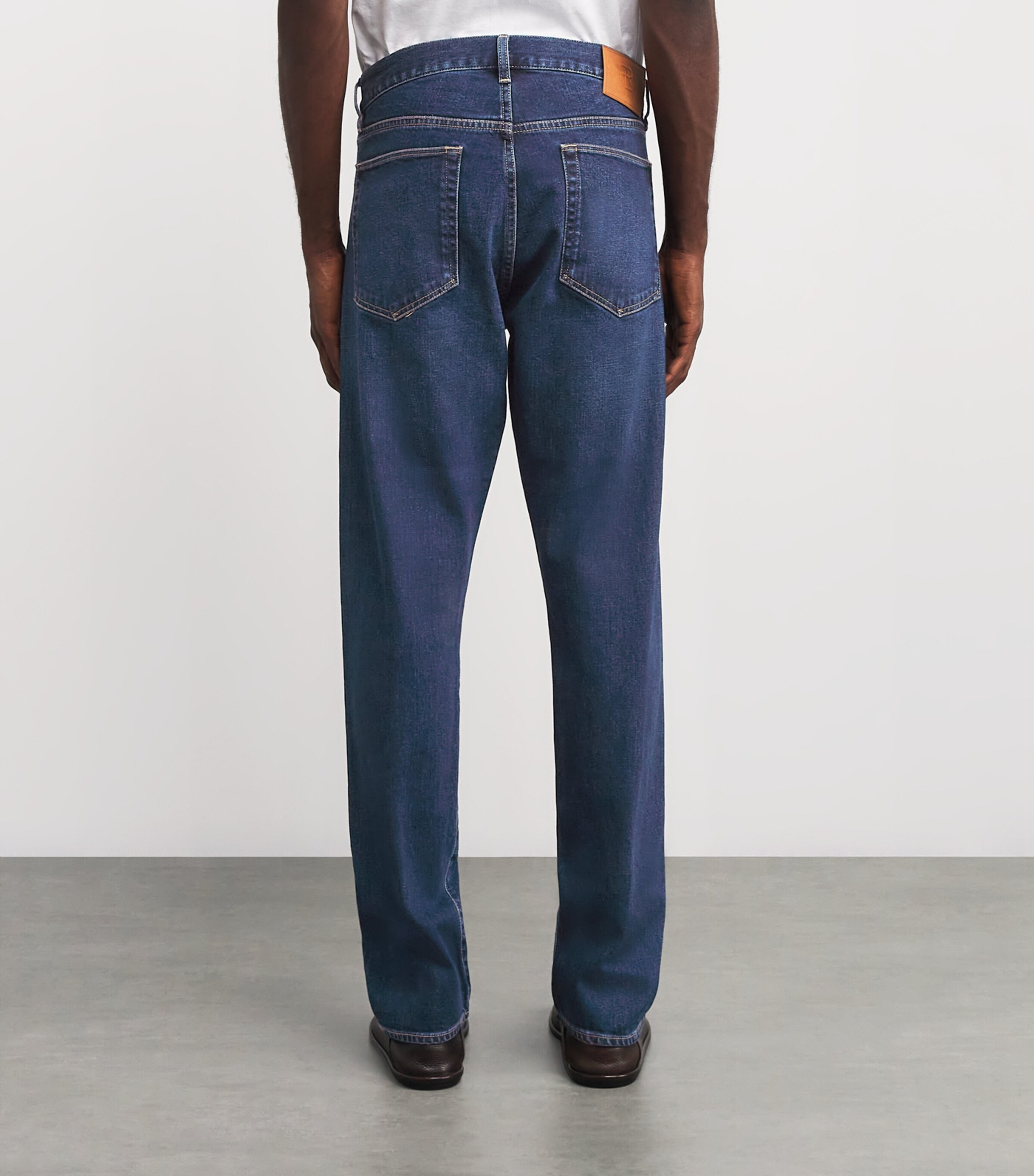 Ralph Lauren Purple Label Navy Straight Jeans | Harrods UK