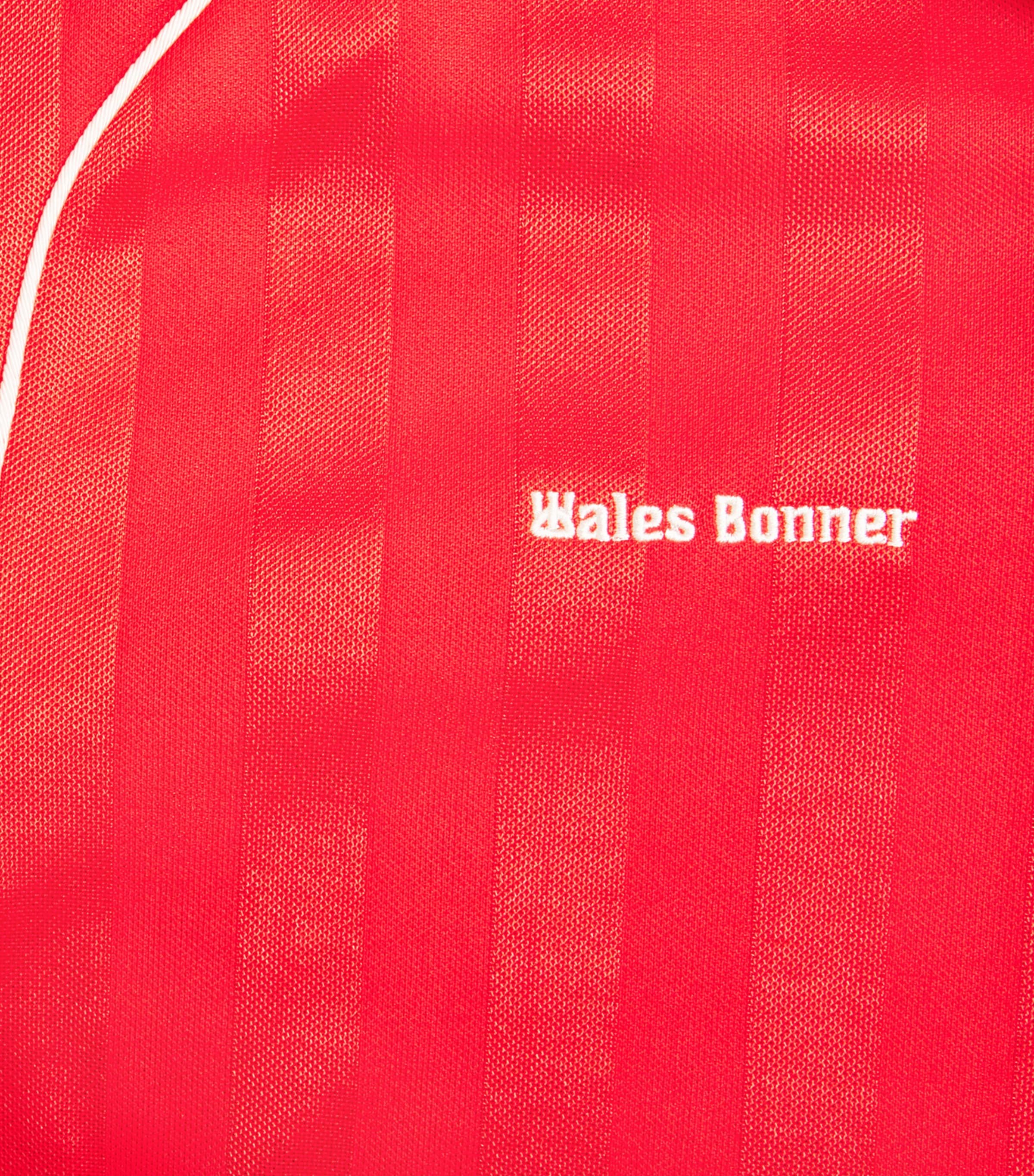x Wales Bonner Jacquard Football Shirt RED Image 5