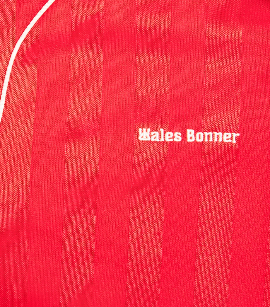 x Wales Bonner Jacquard Football Shirt RED Image 5