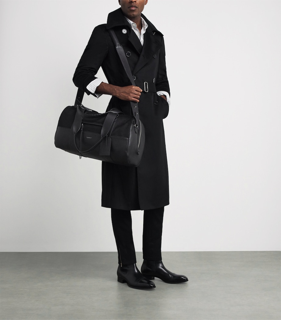 Alan Scott Deerskin Duffle Bag Black/black Image 4