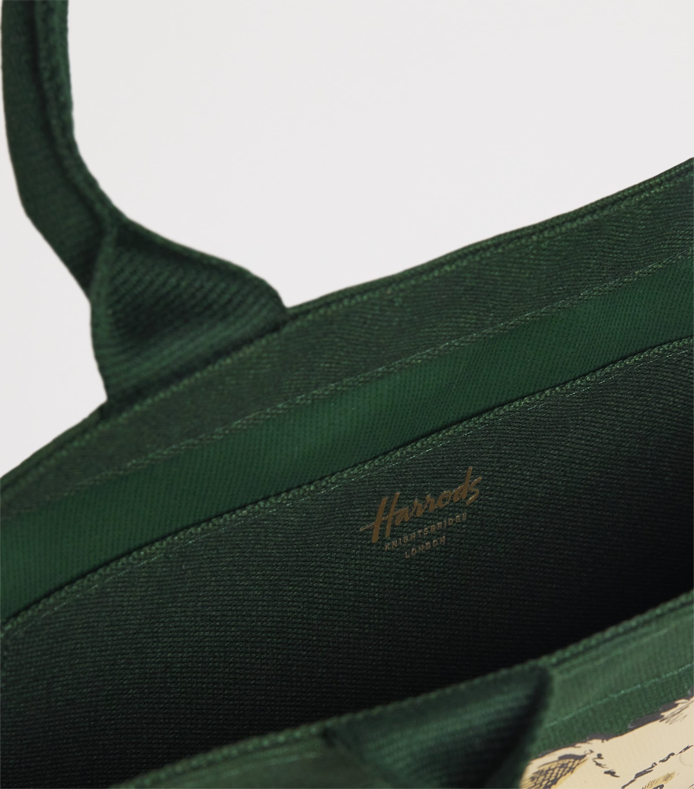 Small Henry Bear Tote Bag GREEN Image 3