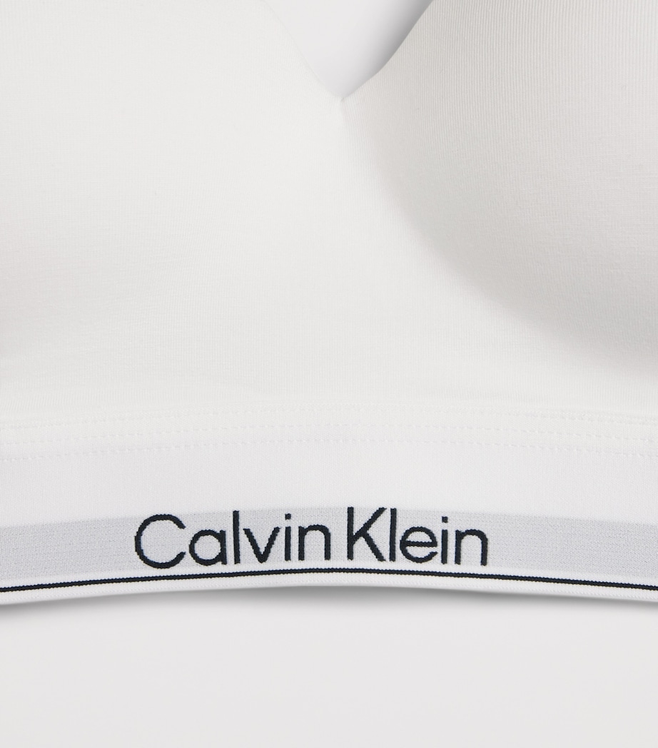 Calvin Klein Womens Icon Lift Bralette White Image 4