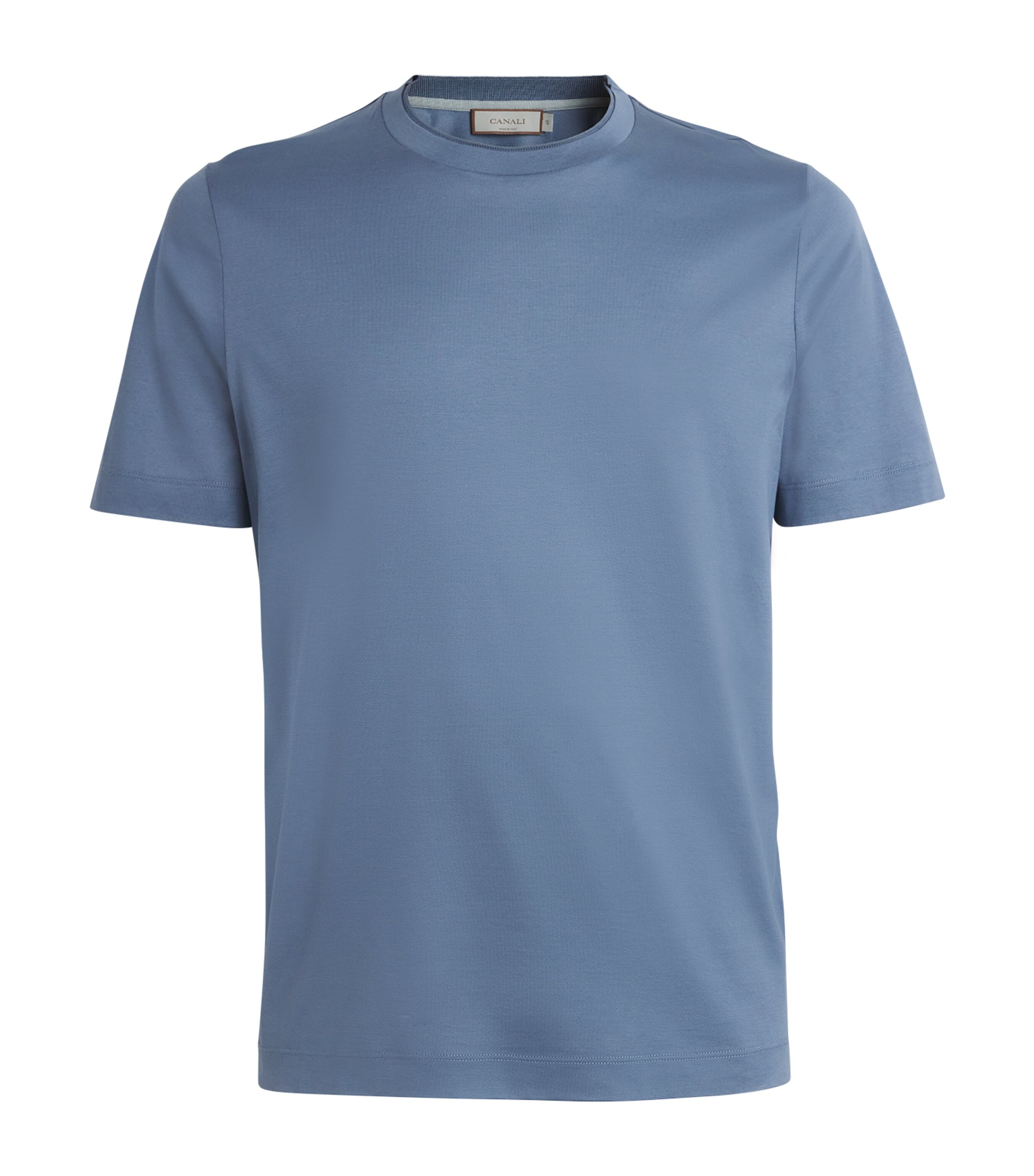 Canali Cotton T-shirt In Blue