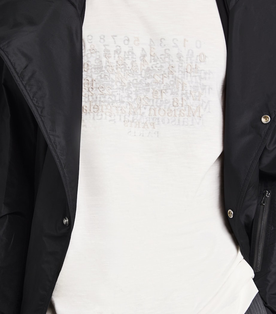 Maison Margiela Mens Cotton Numeric T-Shirt Off Whitw Image 3