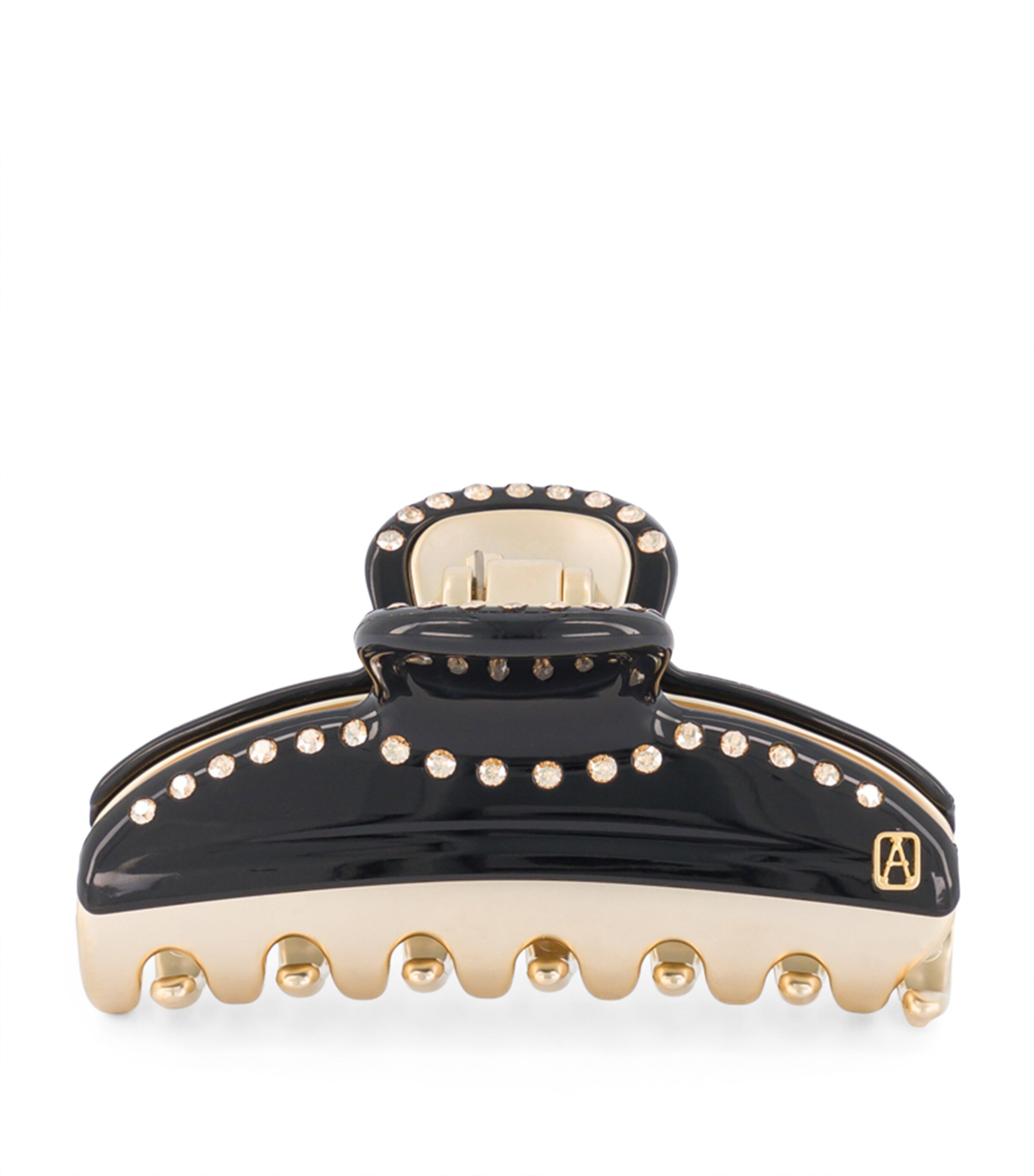 Alexandre de Paris Gold-Plated Claw Hair Clip Noir B/or Image 1