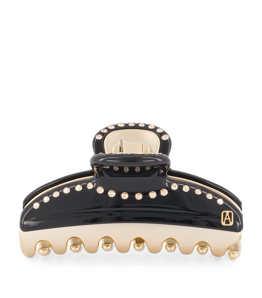 Alexandre de Paris Gold-Plated Claw Hair Clip Noir B/or Image 1