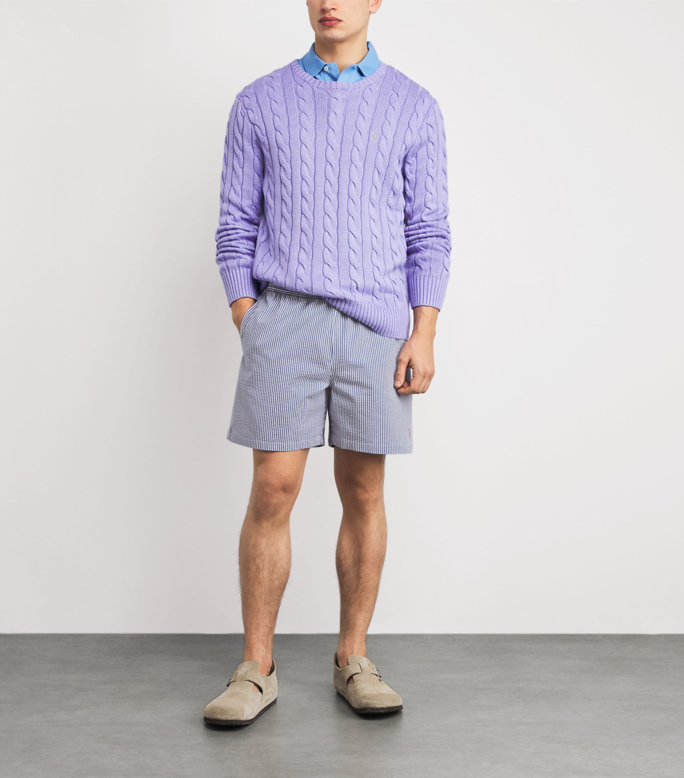 Seersucker Traveller Swim Shorts BLUE SEERSUCKER Image 2