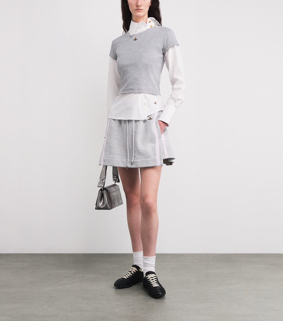 Stretch-Cotton Baby Peru T-Shirt GREY MELANGE Image 2