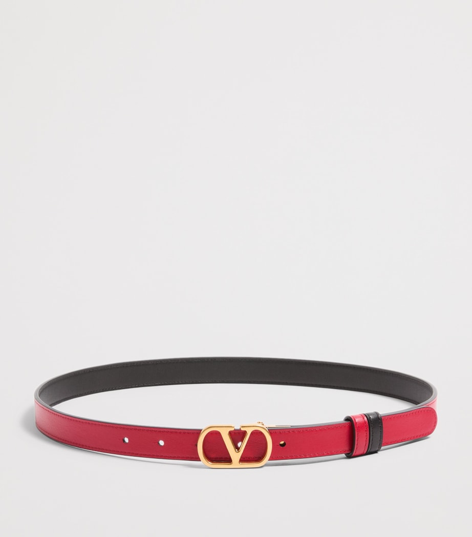 Leather Reversible VLogo Signature Belt 0SM Image 4