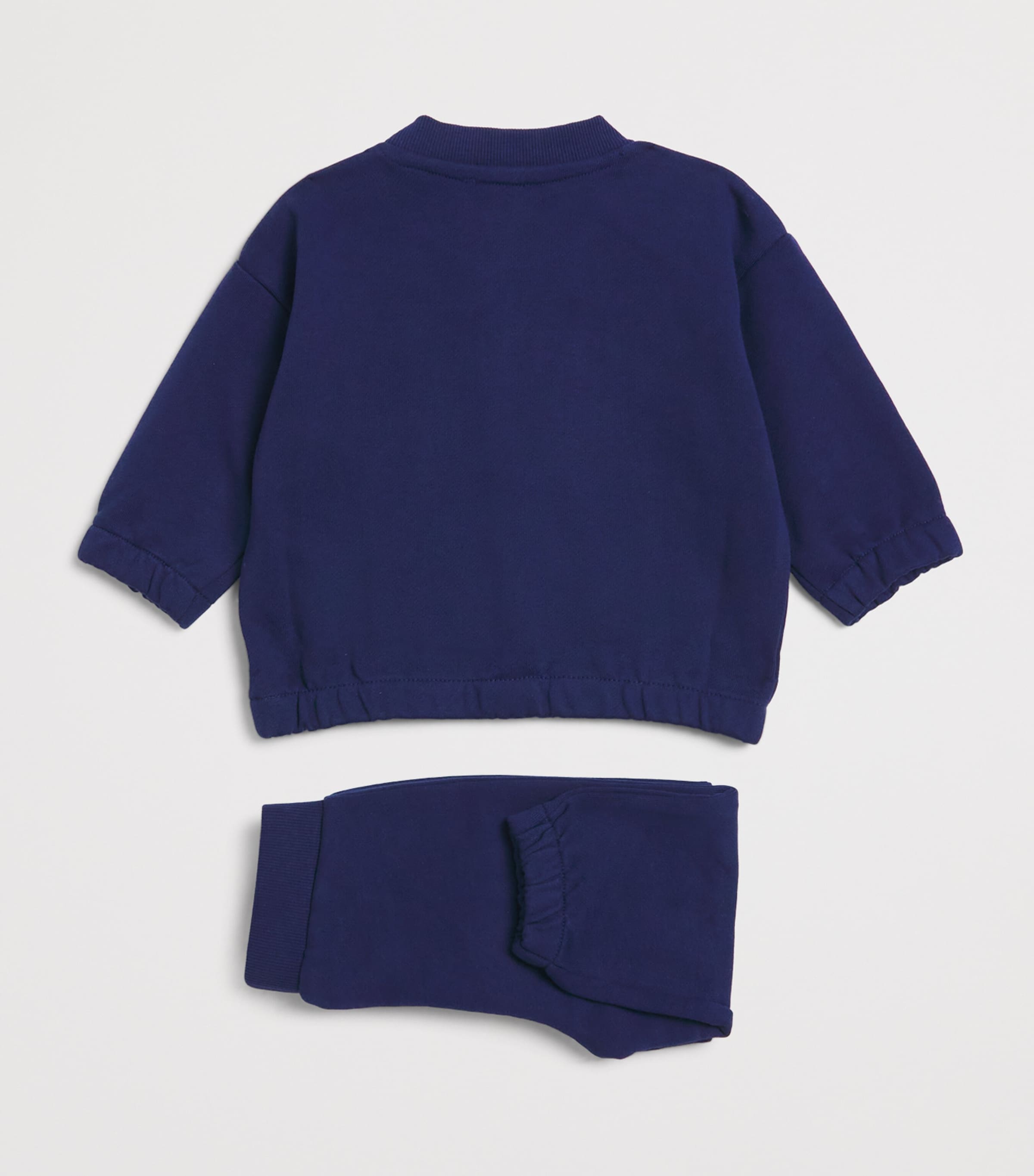 Kenzo Kids Cotton Tiger Graphic T-Shirt and Shorts Set (6 Months-4 Years) Blue Image 2