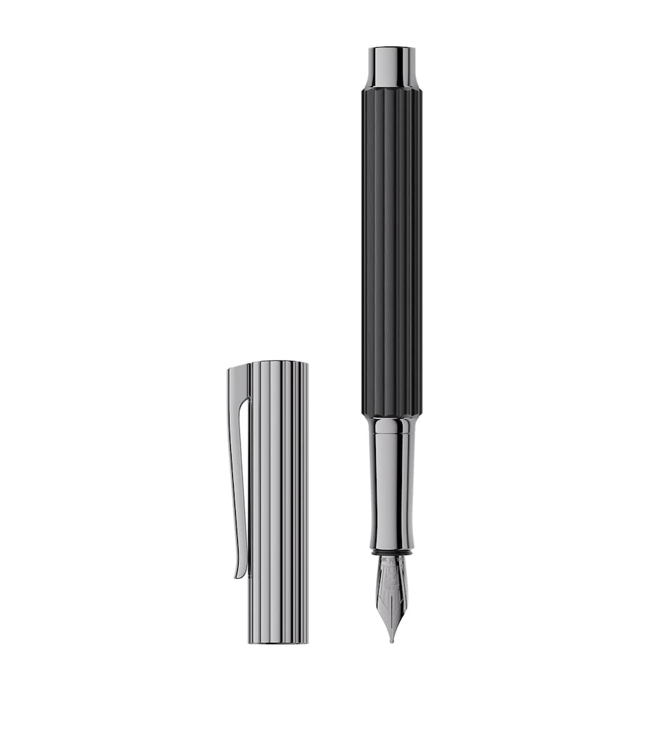 Ebony Wood Bloom Fountain Pen BLACK Image 1