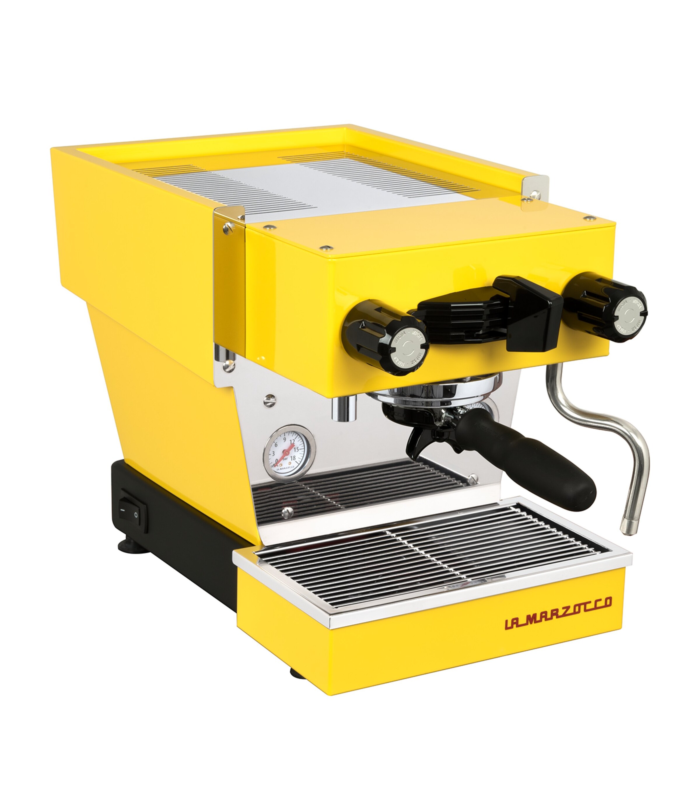 Linea Micra Home Espresso Machine YELLOW Image 4
