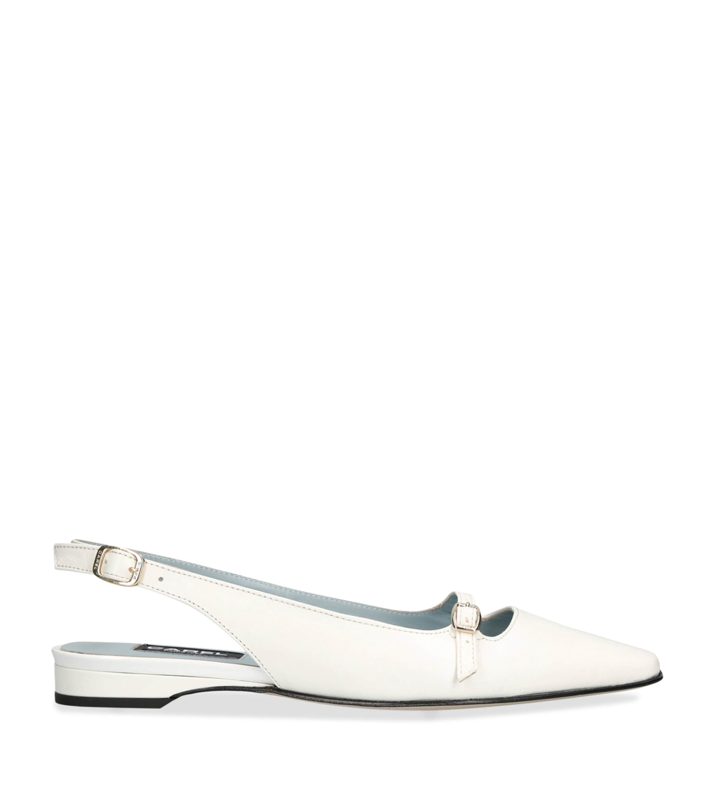 CAREL LEATHER NINON SLINGBACK BALLET FLATS 