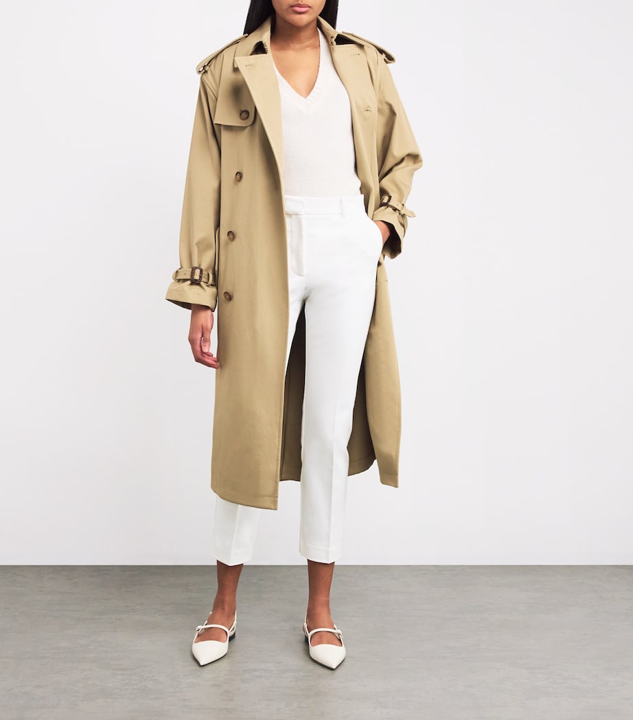 Gabardine Stretch Coleman Trousers WHITE Image 2