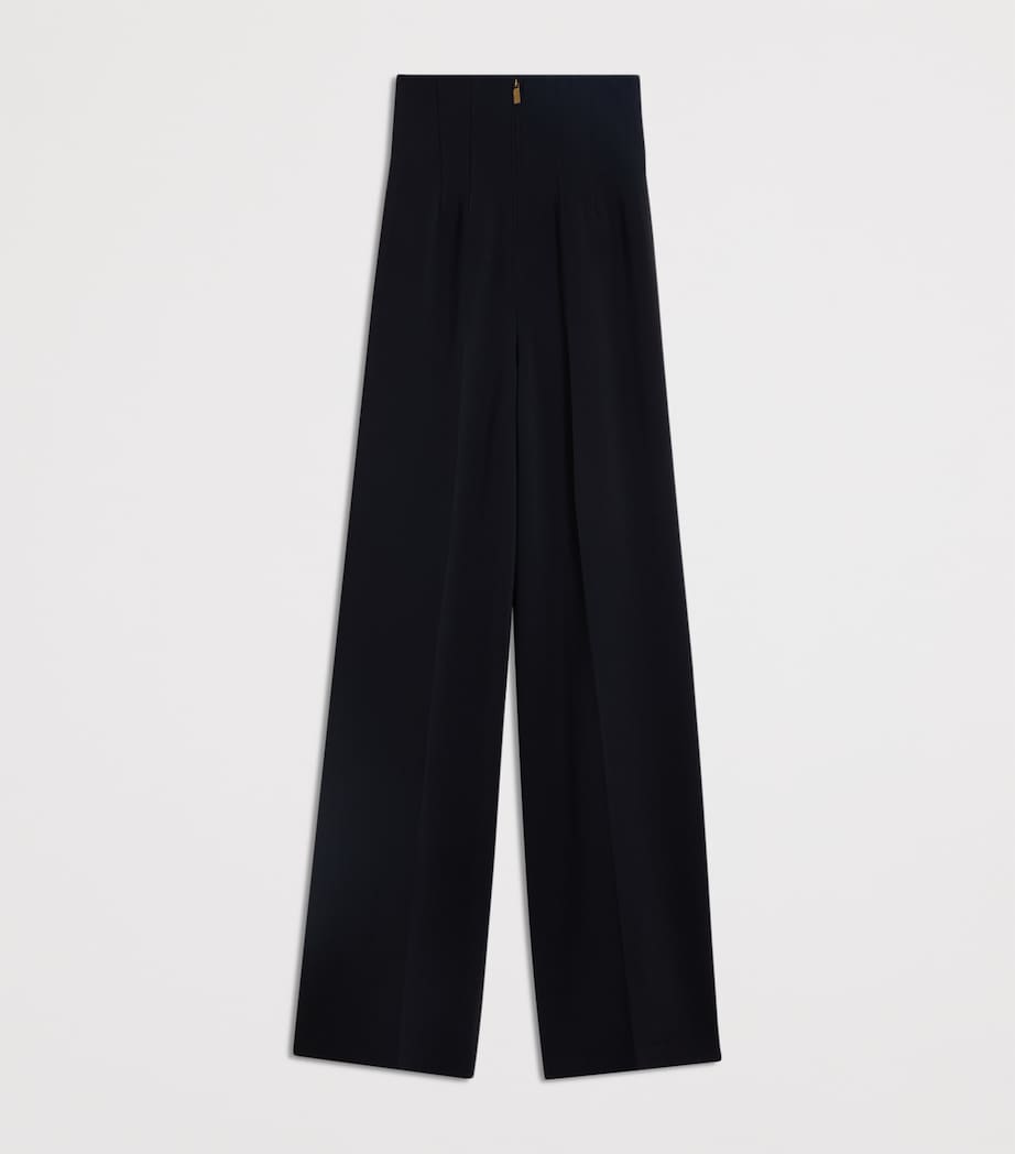 Silk-Wool Corset Trousers 999BLACK Image 3