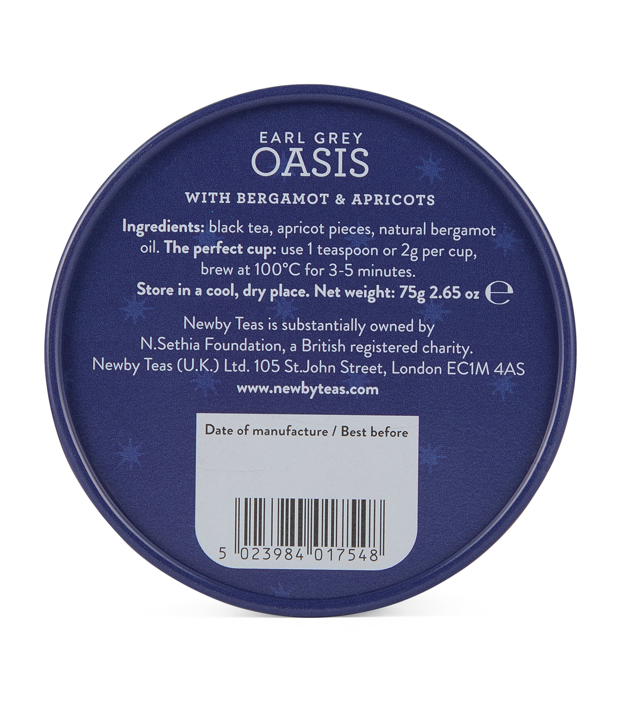 x Matthew Williamson Oasis Earl Grey Loose Leaf Tea (75g) NO COLOUR Image 4