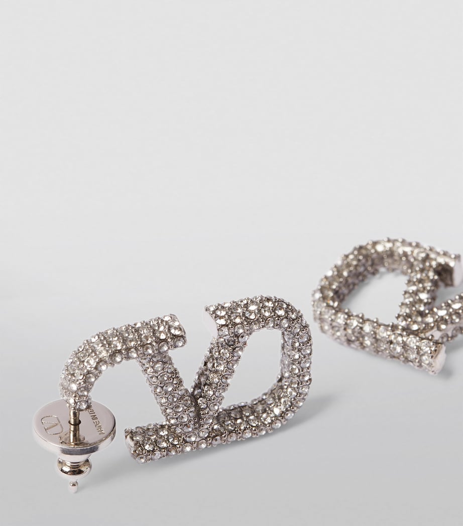 VLogo Signature Strass Earrings 68S Image 5
