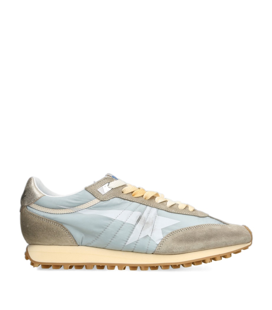 Golden Goose Suede Marathon Runner Sneakers Pale Blue Image 1