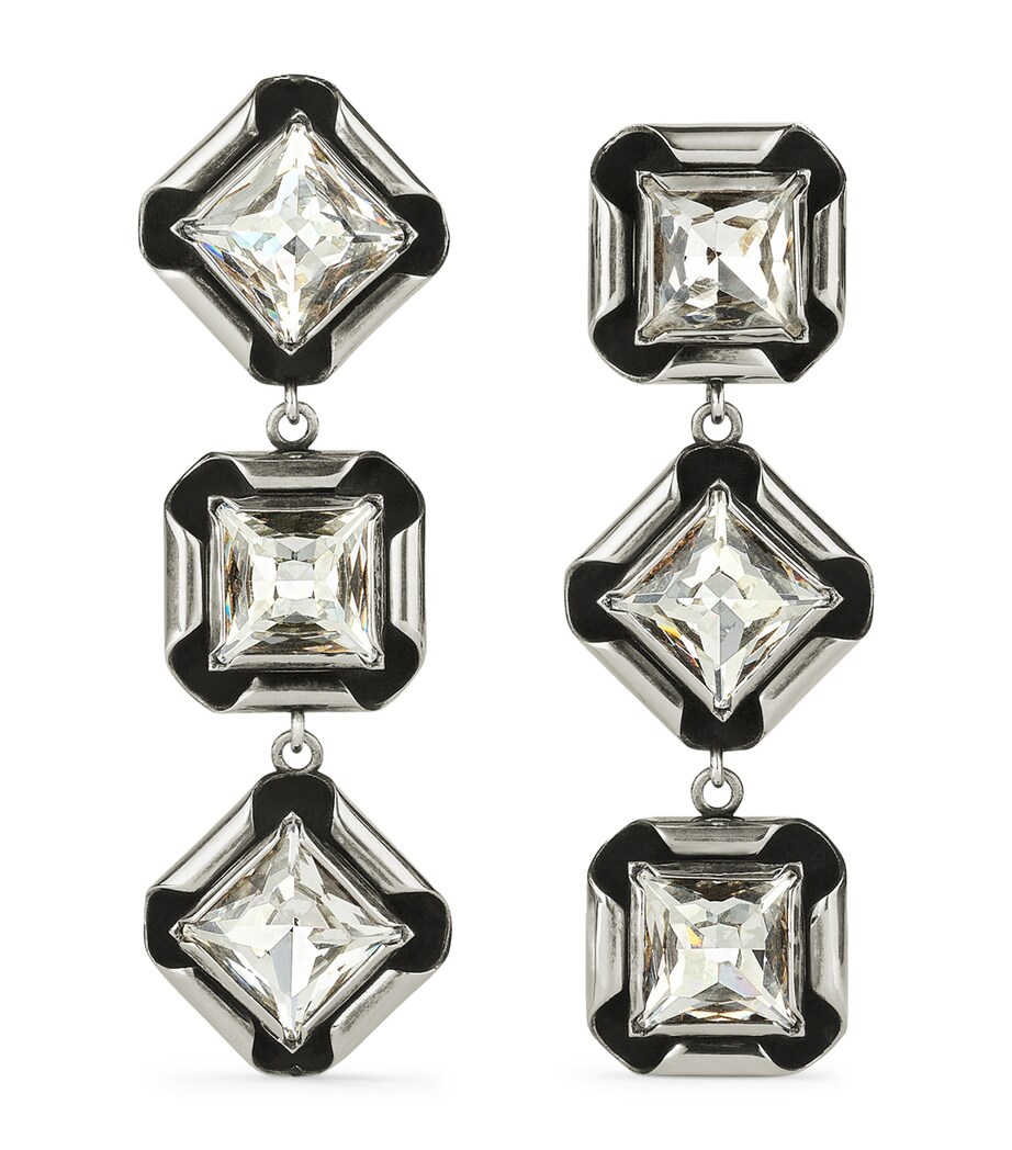 Givenchy Deconstructed Long Earrings Antic Silvery Image 1